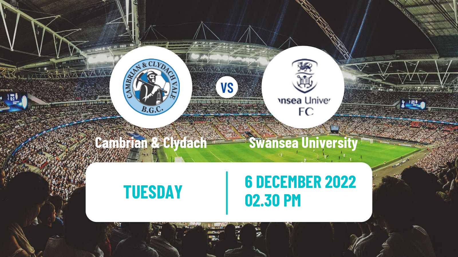 Soccer Welsh Cymru South Cambrian United - Swansea University