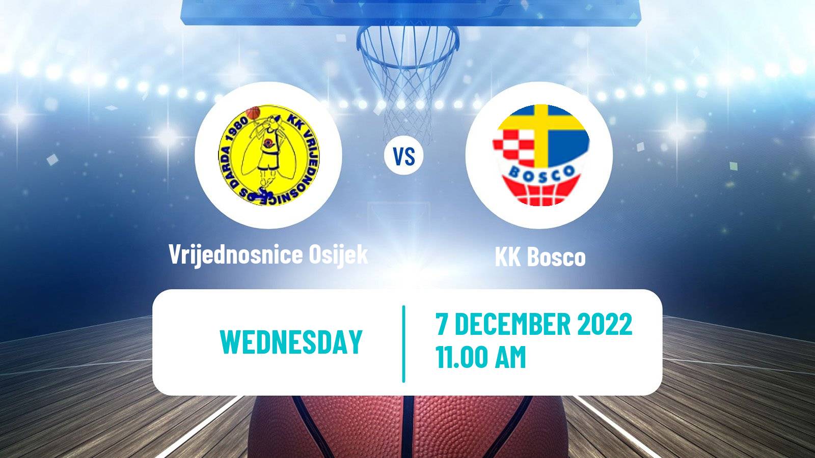 Basketball Croatian Cup Basketball Vrijednosnice Osijek - Bosco