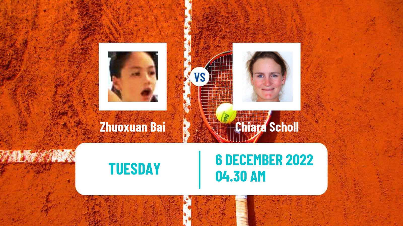 Tennis ITF Tournaments Zhuoxuan Bai - Chiara Scholl