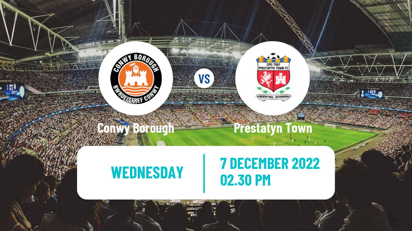 Soccer Welsh Cymru North Conwy Borough - Prestatyn Town