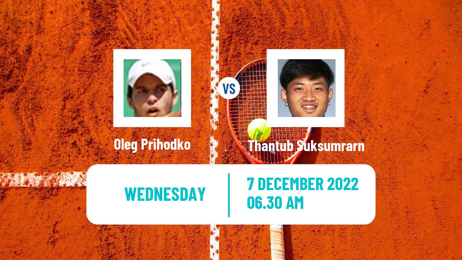 Tennis ITF Tournaments Oleg Prihodko - Thantub Suksumrarn