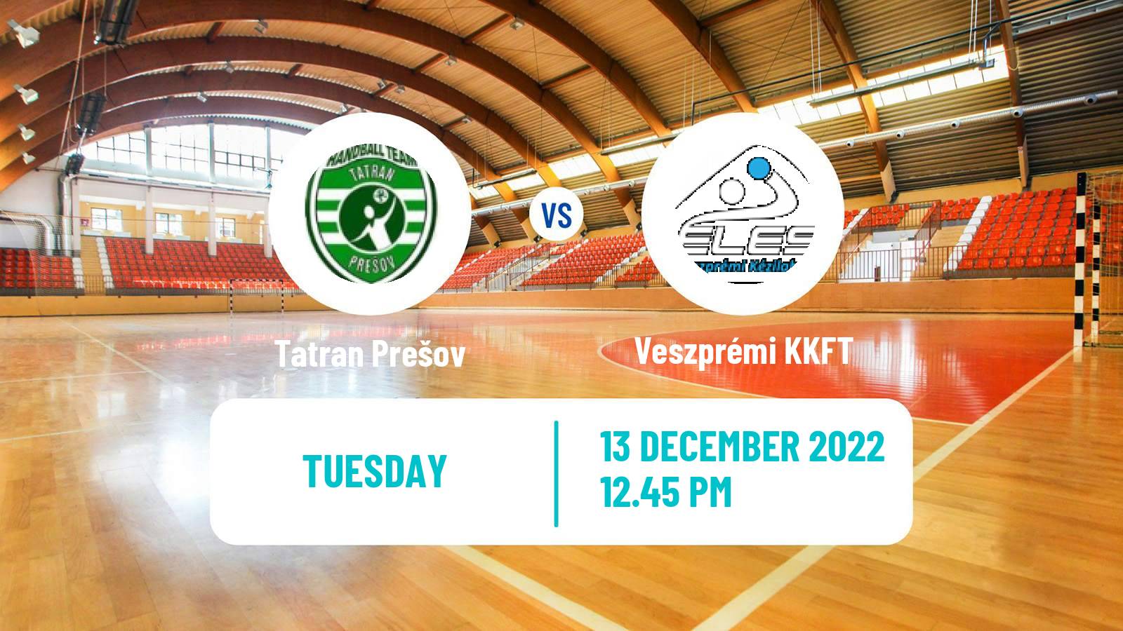 Handball EHF European League Tatran Prešov - Veszprémi KKFT