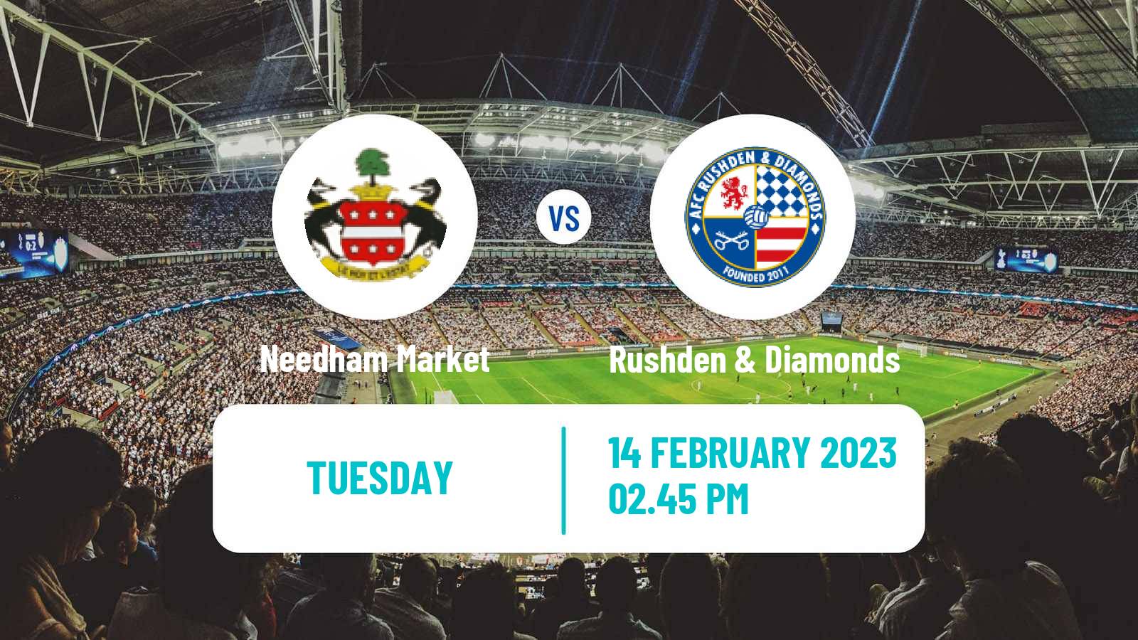 Soccer English Southern League Central Division Needham Market - Rushden & Diamonds