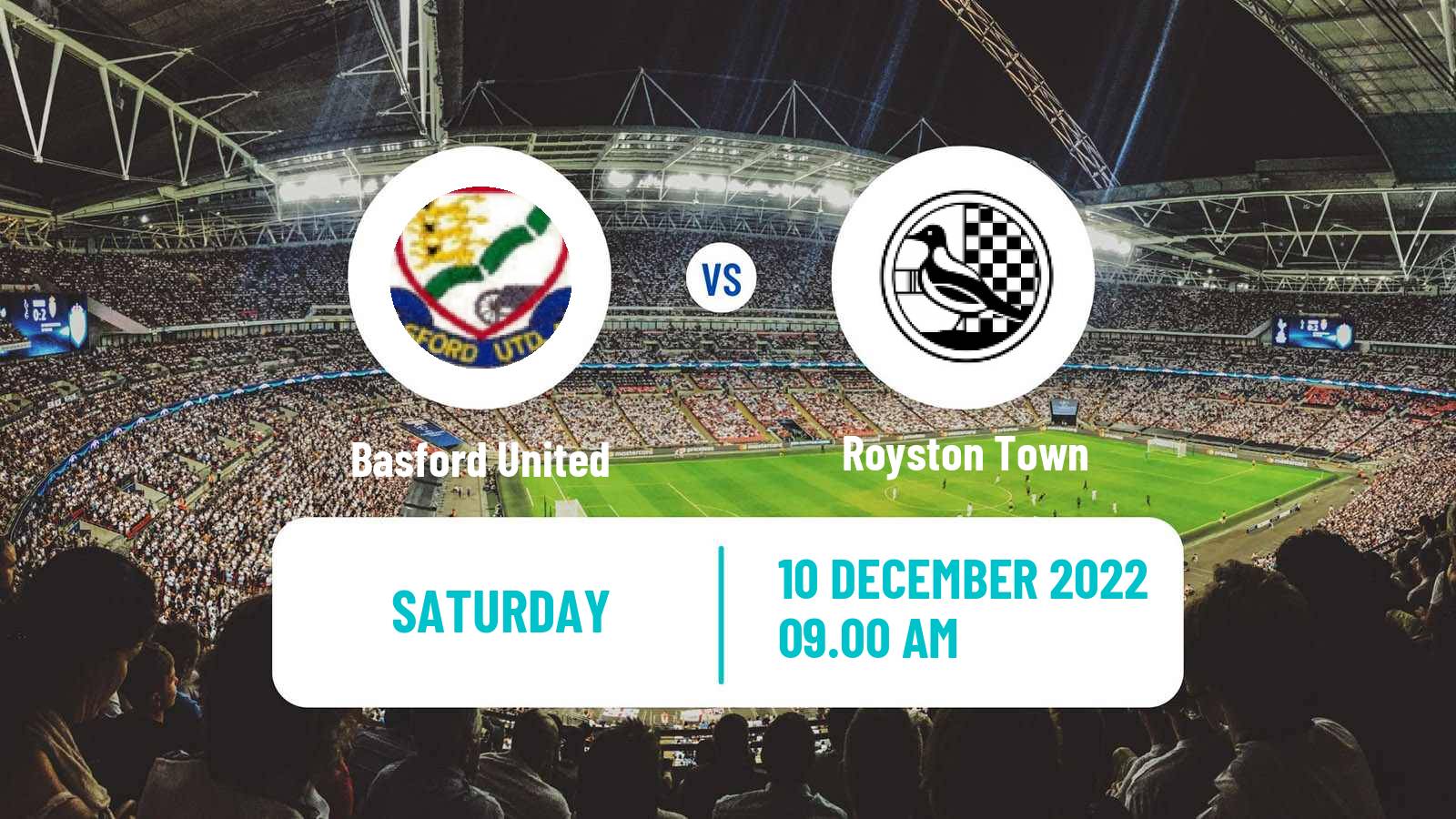 Soccer English Southern League Central Division Basford United - Royston Town