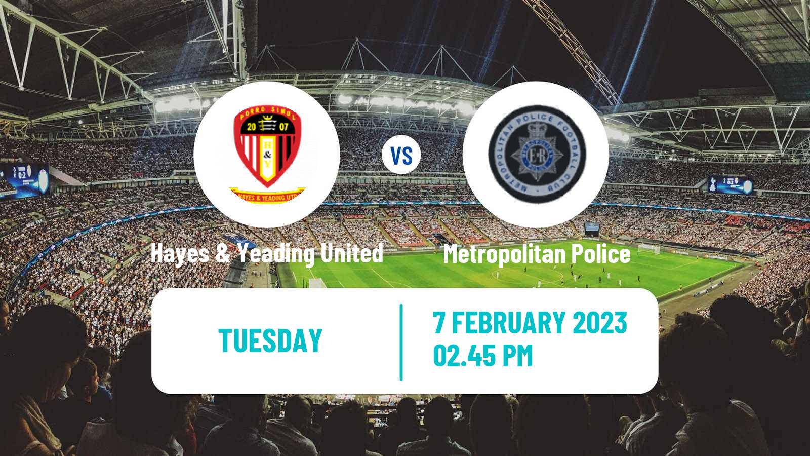 Soccer English Southern League South Division Hayes & Yeading United - Metropolitan Police