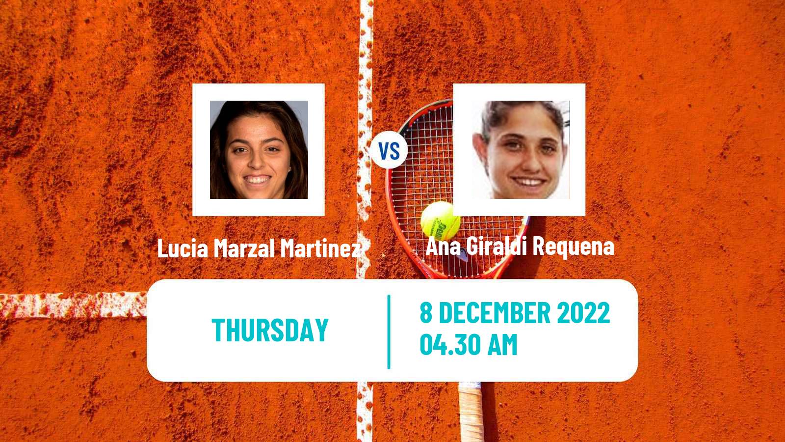 Tennis ITF Tournaments Lucia Marzal Martinez - Ana Giraldi Requena