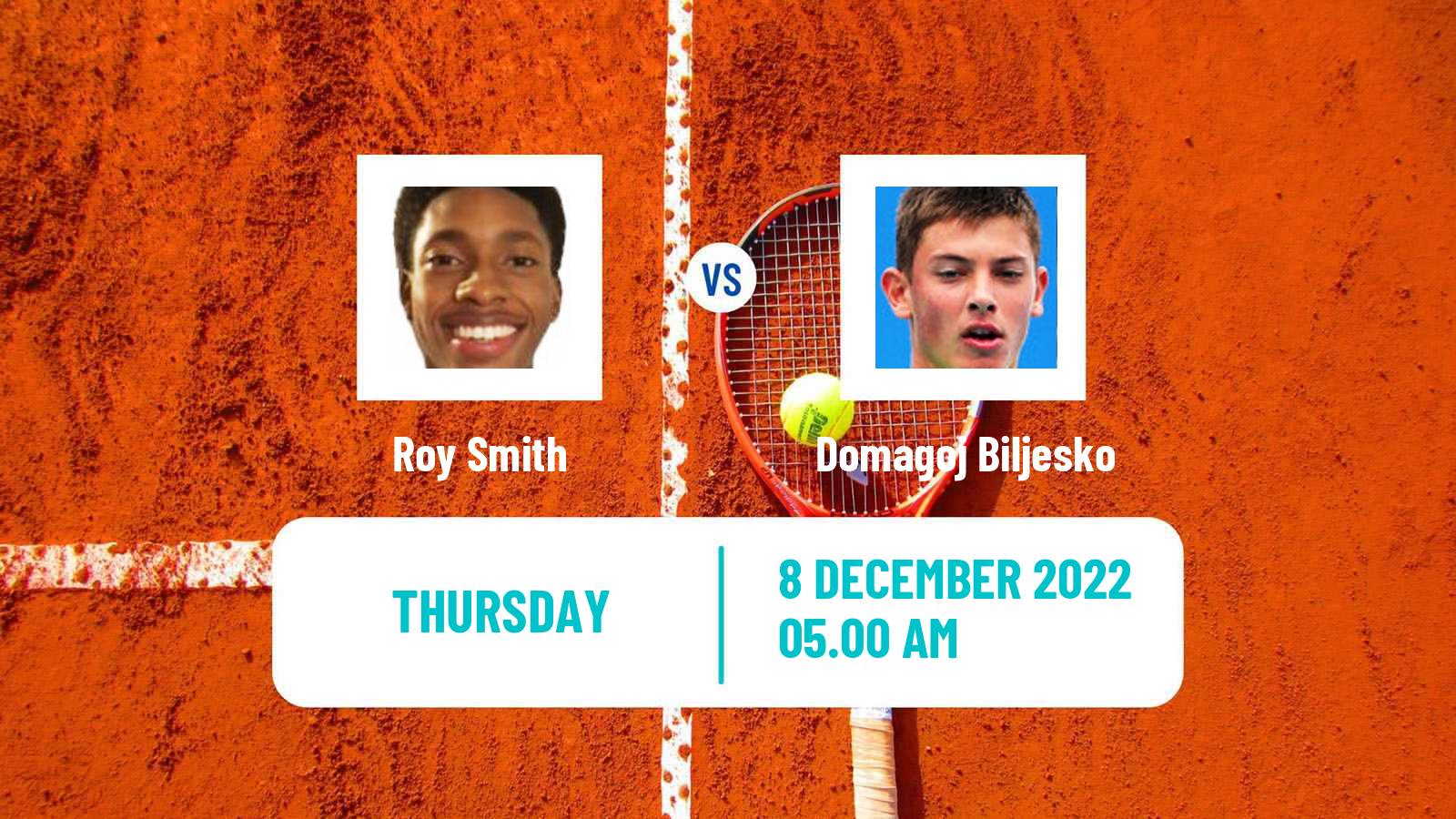 Tennis ITF Tournaments Roy Smith - Domagoj Biljesko