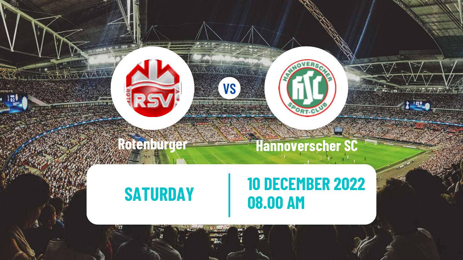 Soccer German Oberliga Niedersachsen Rotenburger - Hannoverscher SC