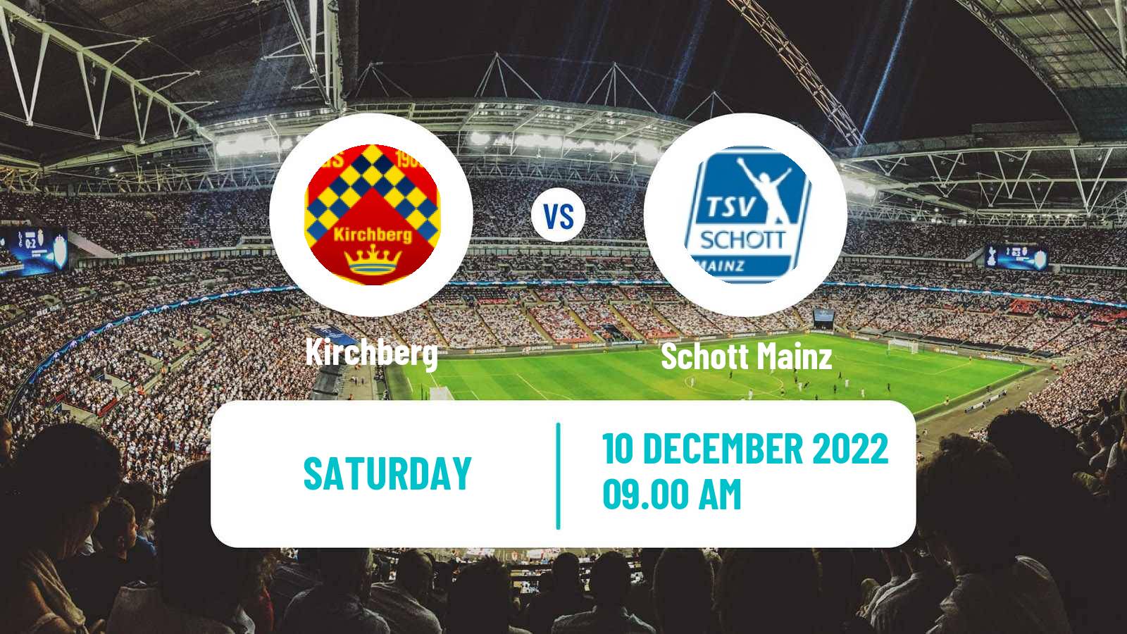 Soccer German Oberliga Rheinland-Pfalz/Saar Kirchberg - Schott Mainz