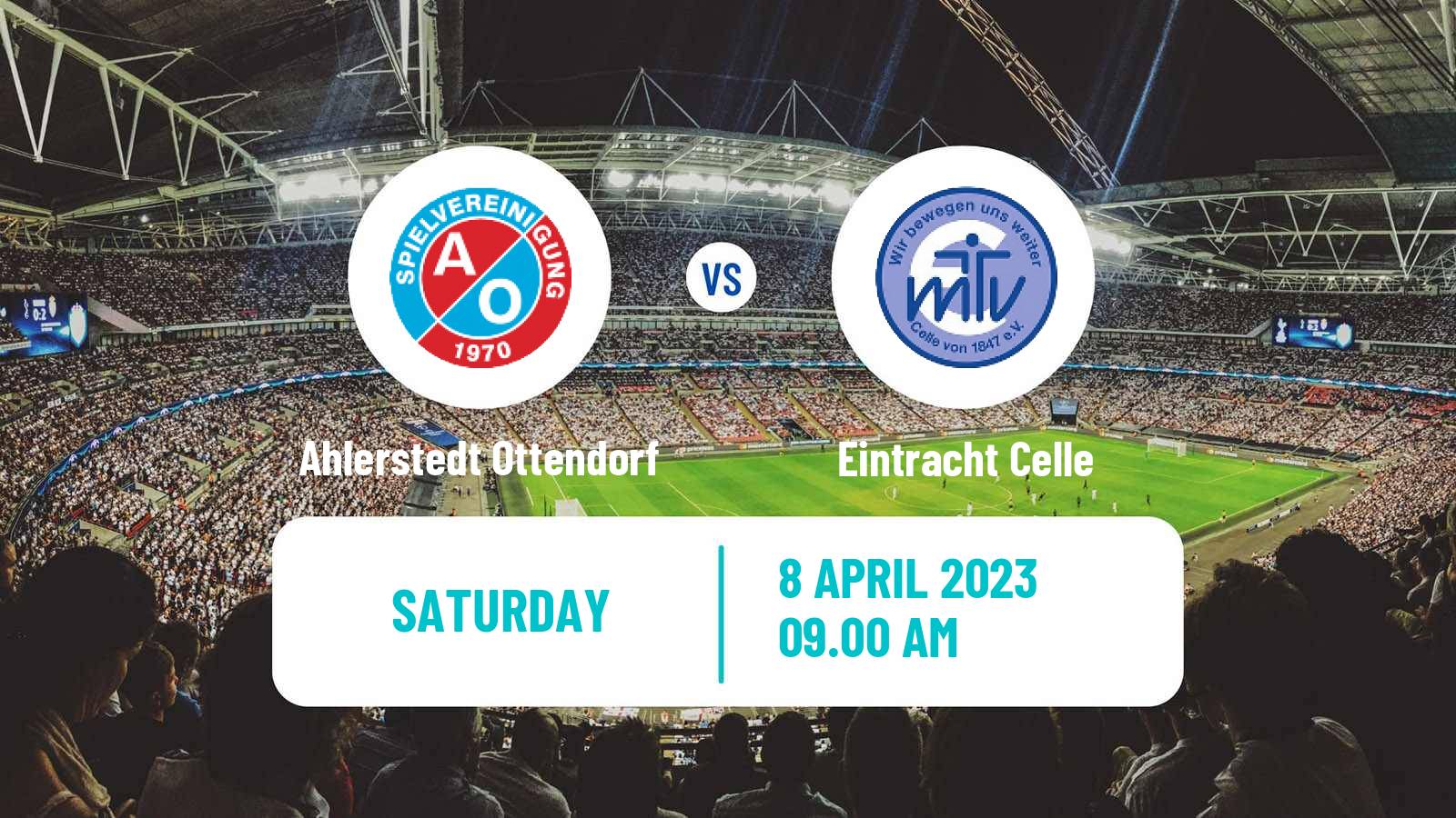 Soccer German Oberliga Niedersachsen Ahlerstedt Ottendorf - Eintracht Celle
