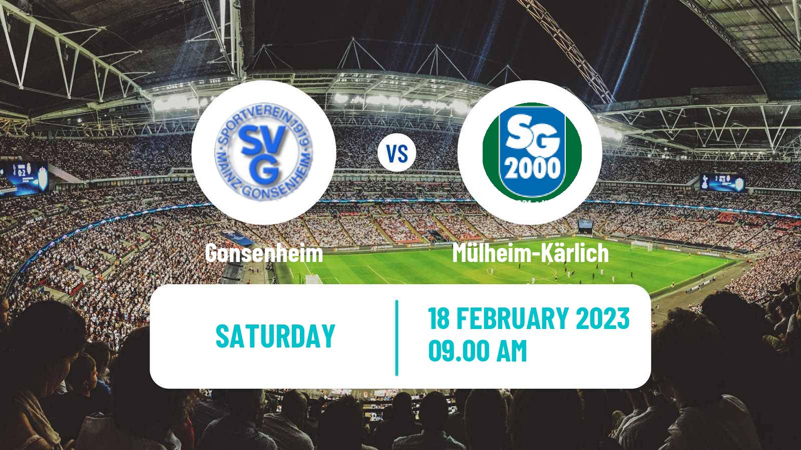 Soccer German Oberliga Rheinland-Pfalz/Saar Gonsenheim - Mülheim-Kärlich
