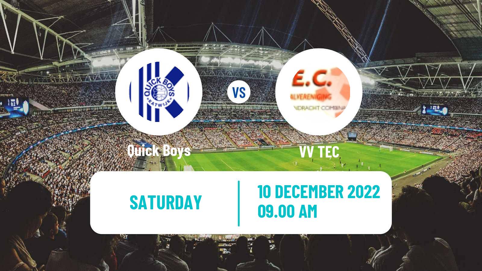 Soccer Dutch Tweede Divisie Quick Boys - TEC