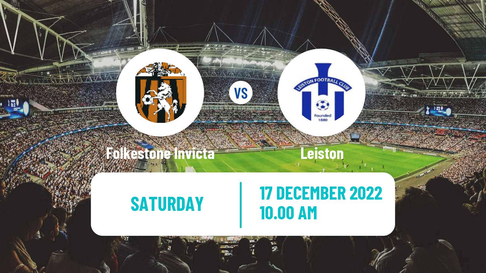 Soccer English FA Trophy Folkestone Invicta - Leiston