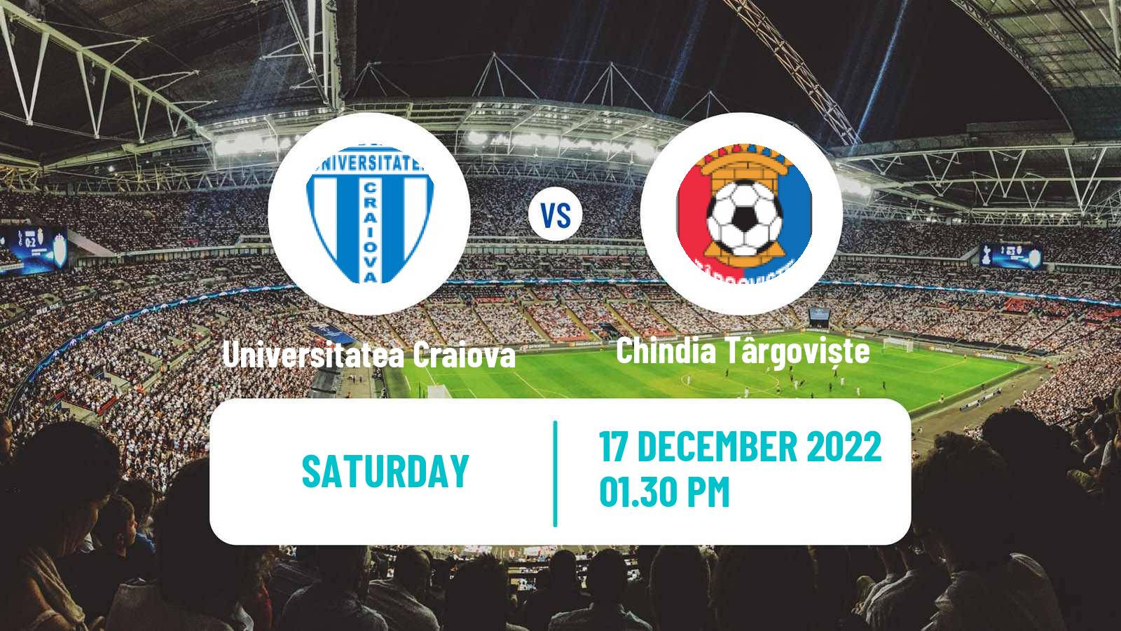 Soccer Romanian Liga 1 Universitatea Craiova - Chindia Târgoviște