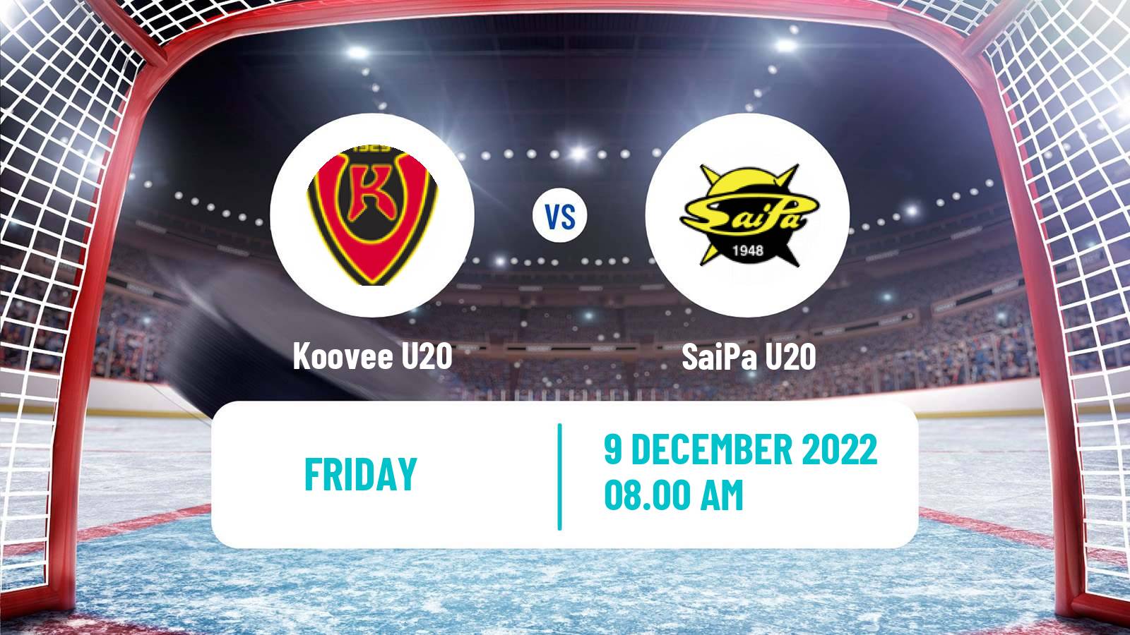Hockey Finnish SM-sarja U20 Koovee U20 - SaiPa U20