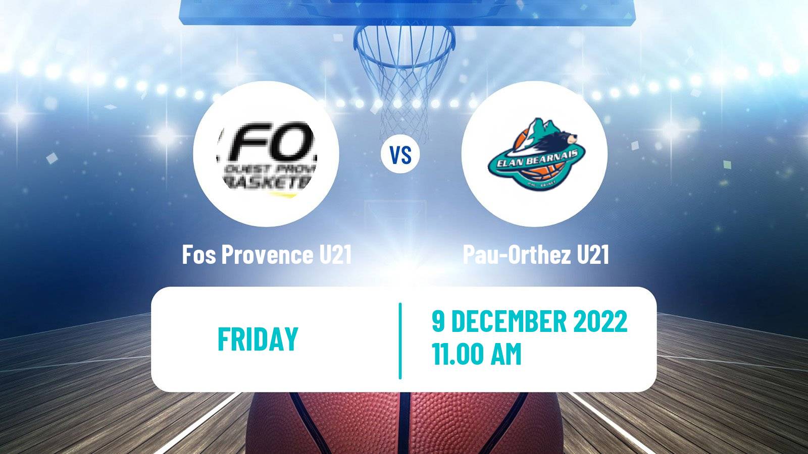 Basketball French Espoirs U21 Basketball Fos Provence U21 - Pau-Orthez U21