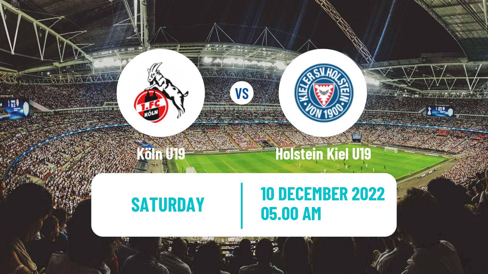 Soccer German DFB Junioren Pokal Köln U19 - Holstein Kiel U19