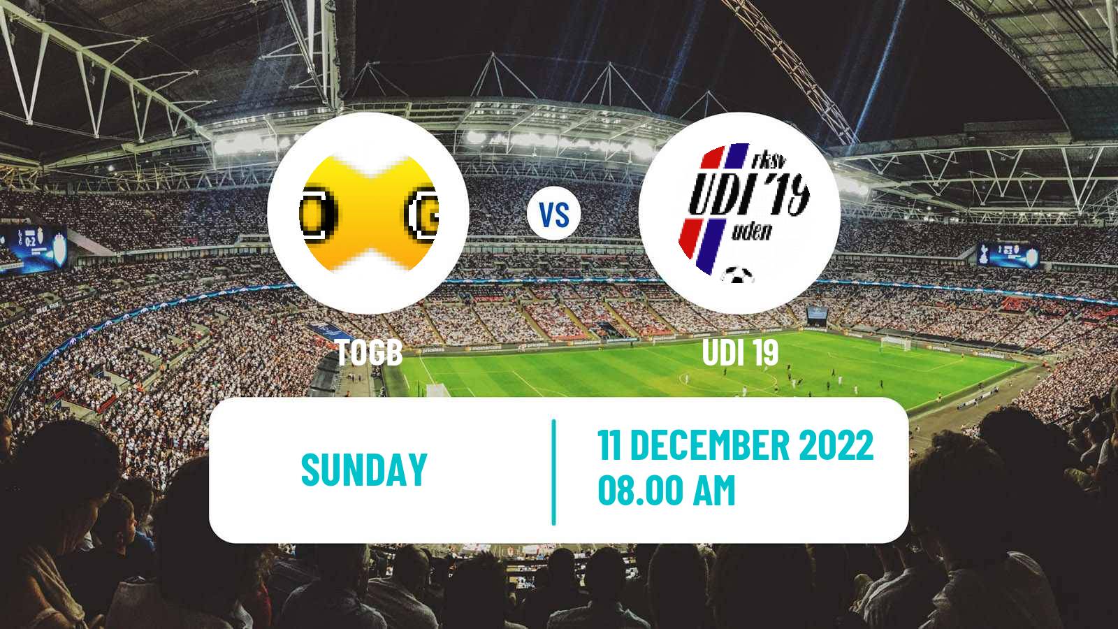 Soccer Dutch Derde Divisie TOGB - UDI 19
