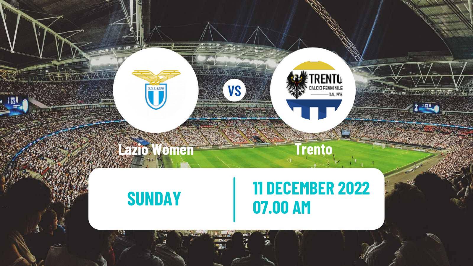 Soccer Italian Serie B Women Lazio - Trento