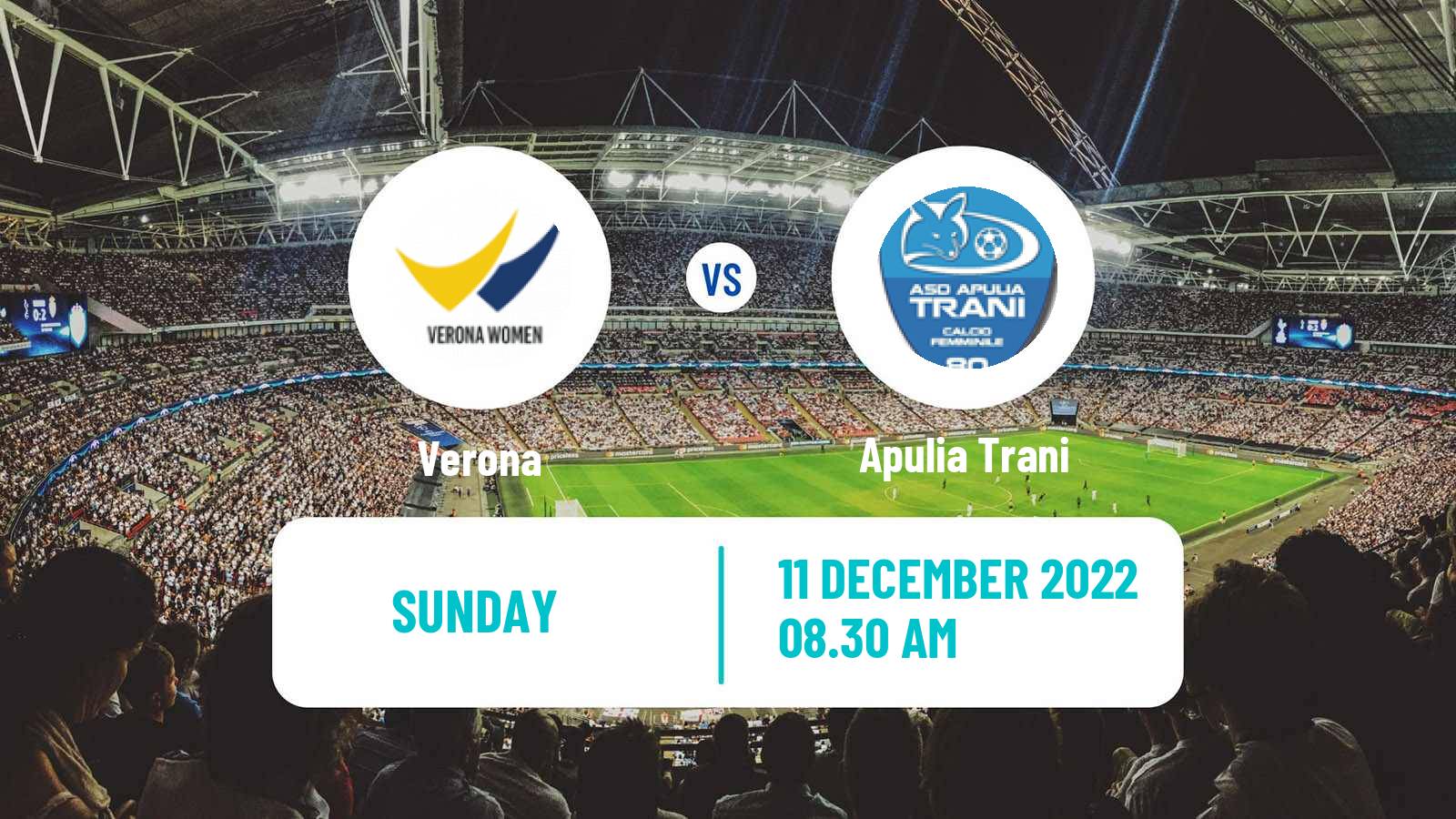 Soccer Italian Serie B Women Verona - Apulia Trani