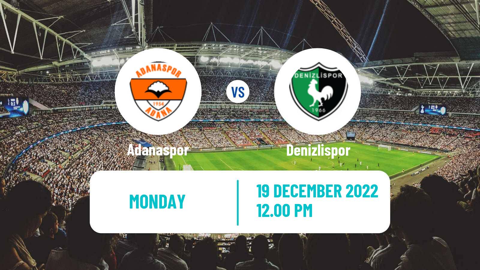 Soccer Turkish First League Adanaspor - Denizlispor