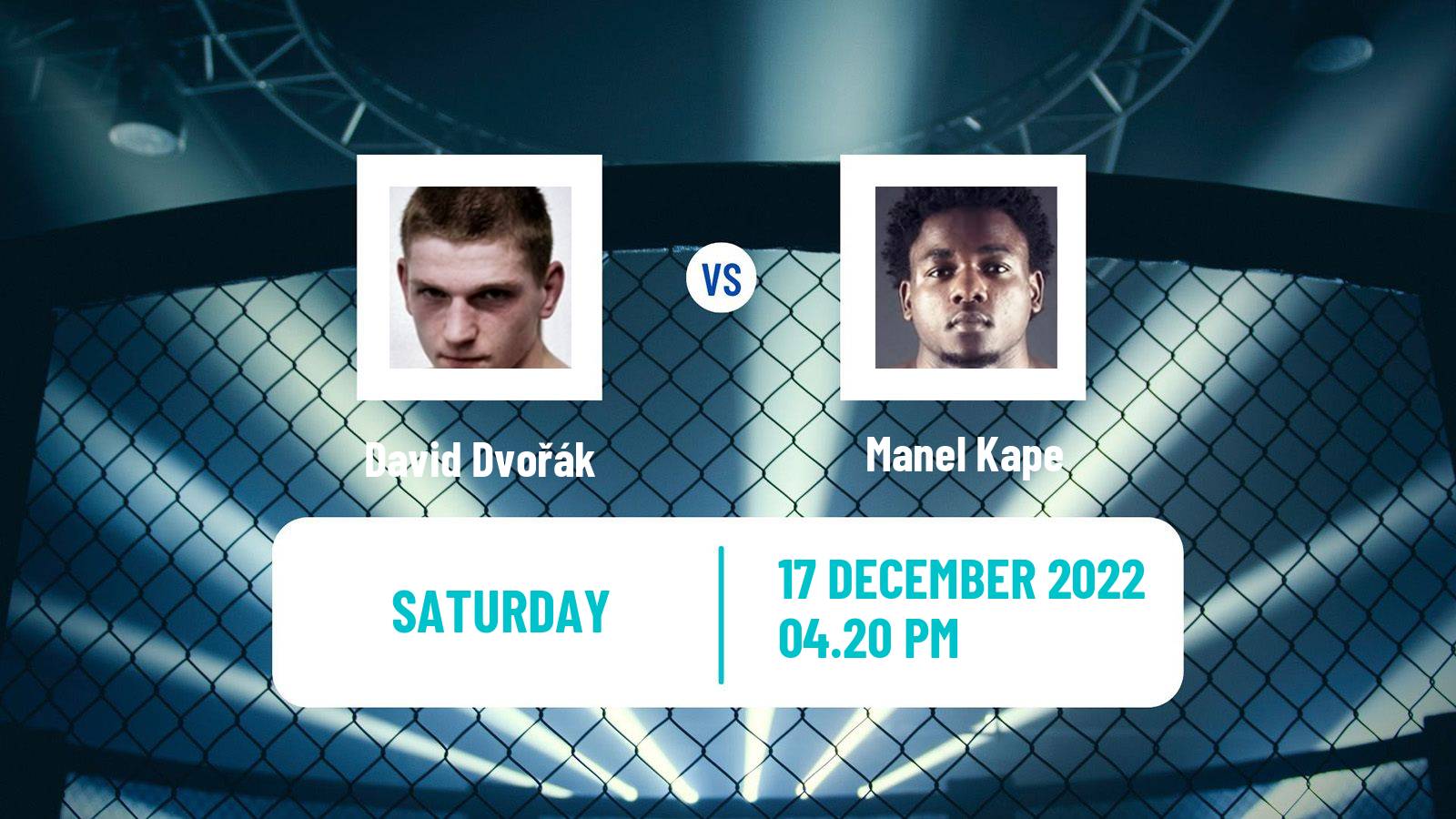 MMA MMA David Dvořák - Manel Kape