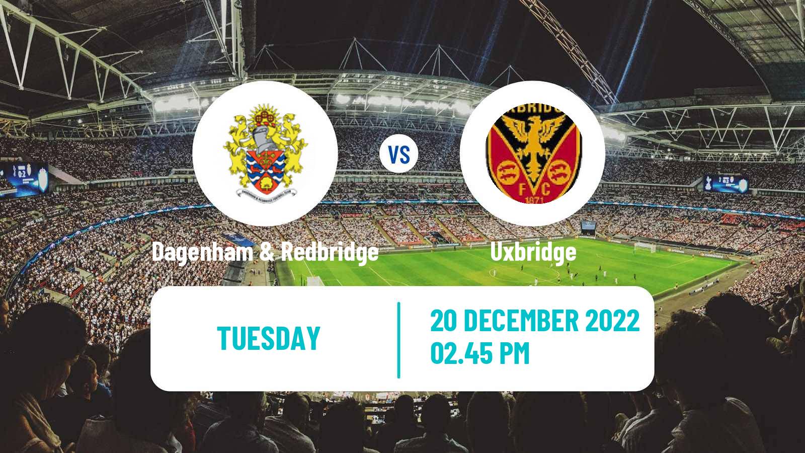 Football English FA Trophy Dagenham & Redbridge - Uxbridge