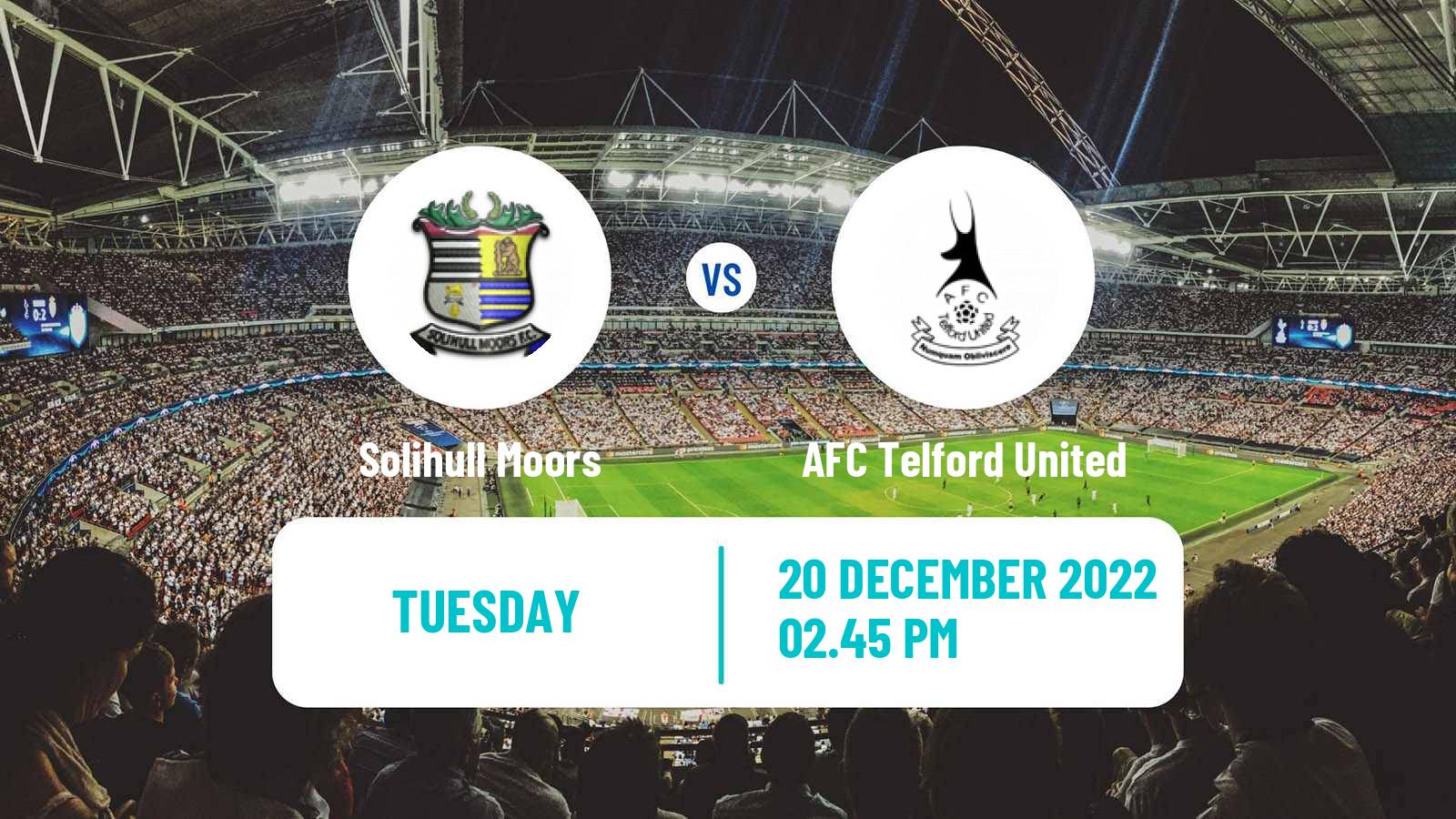 Football English FA Trophy Solihull Moors - AFC Telford United
