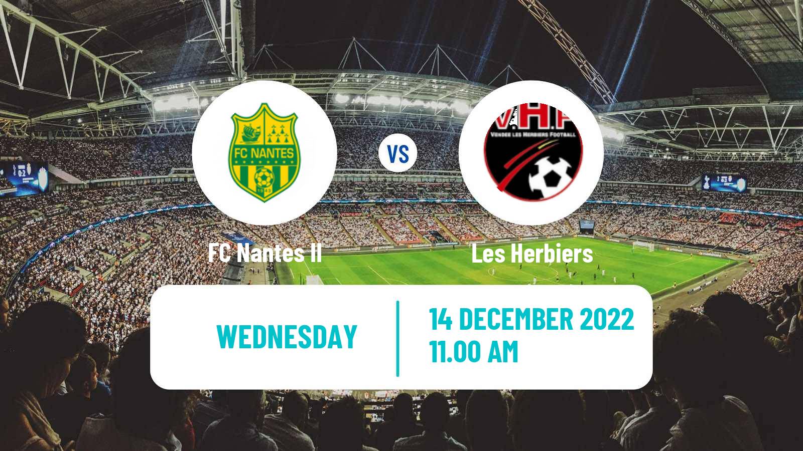 Football French National 2 - Group D Nantes II - Les Herbiers