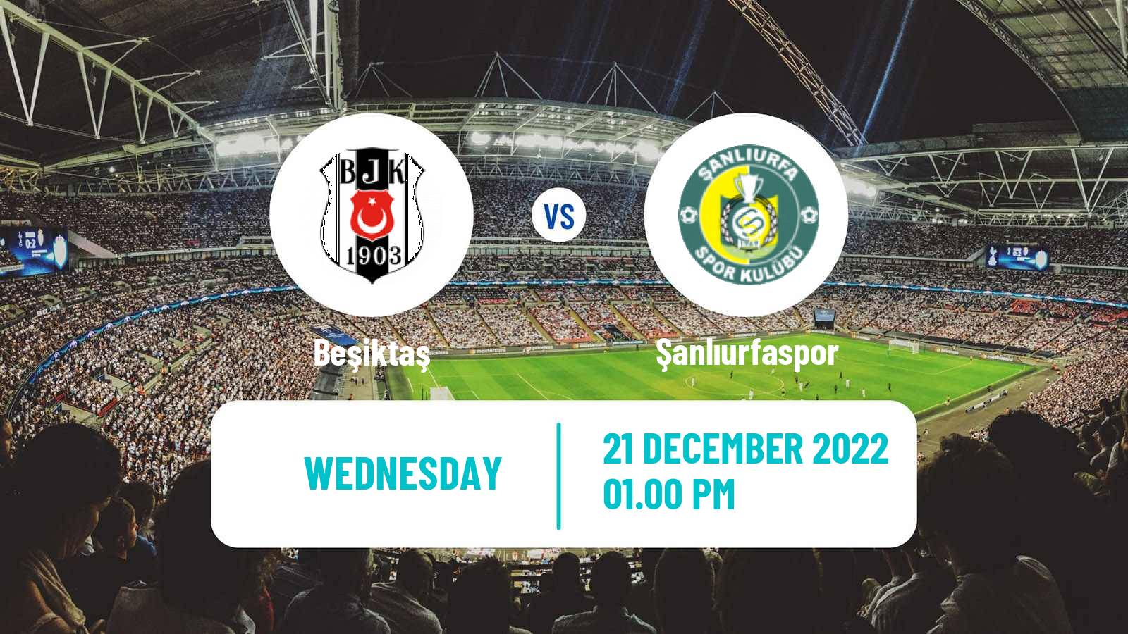 Soccer Turkish Cup Beşiktaş - Şanlıurfaspor