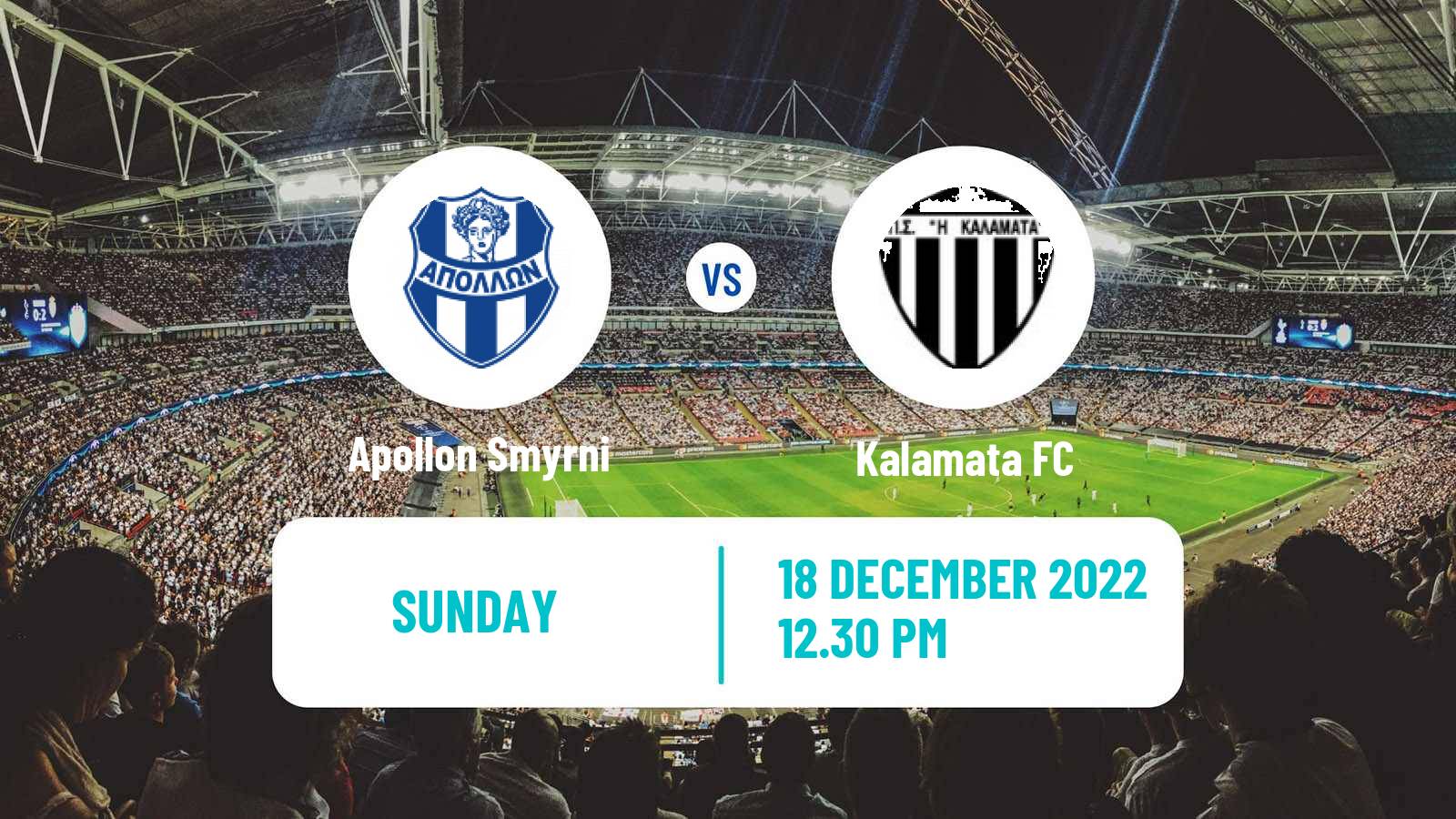 Soccer Greek Super League 2 Apollon Smyrni - Kalamata
