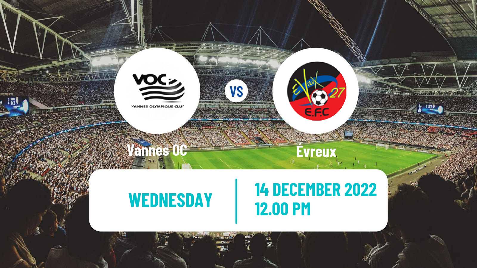 Soccer French National 2 - Group A Vannes - Évreux