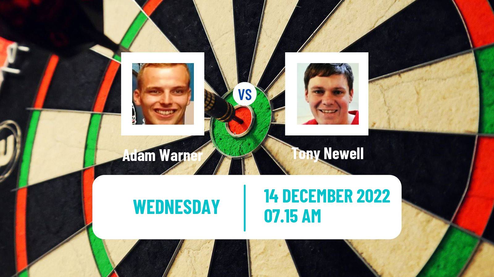 Darts Darts Adam Warner - Tony Newell