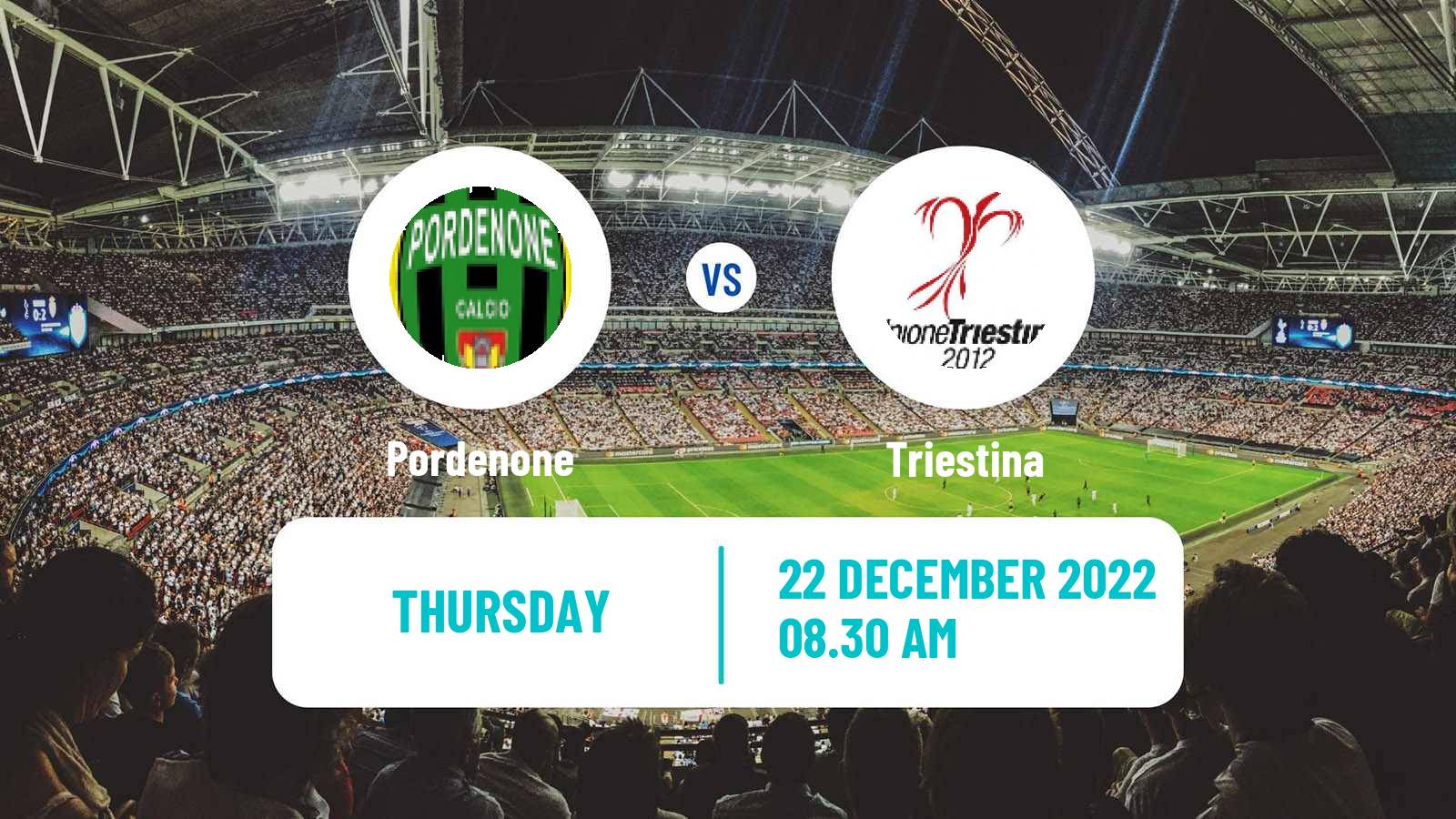 Soccer Italian Serie C Group A Pordenone - Triestina