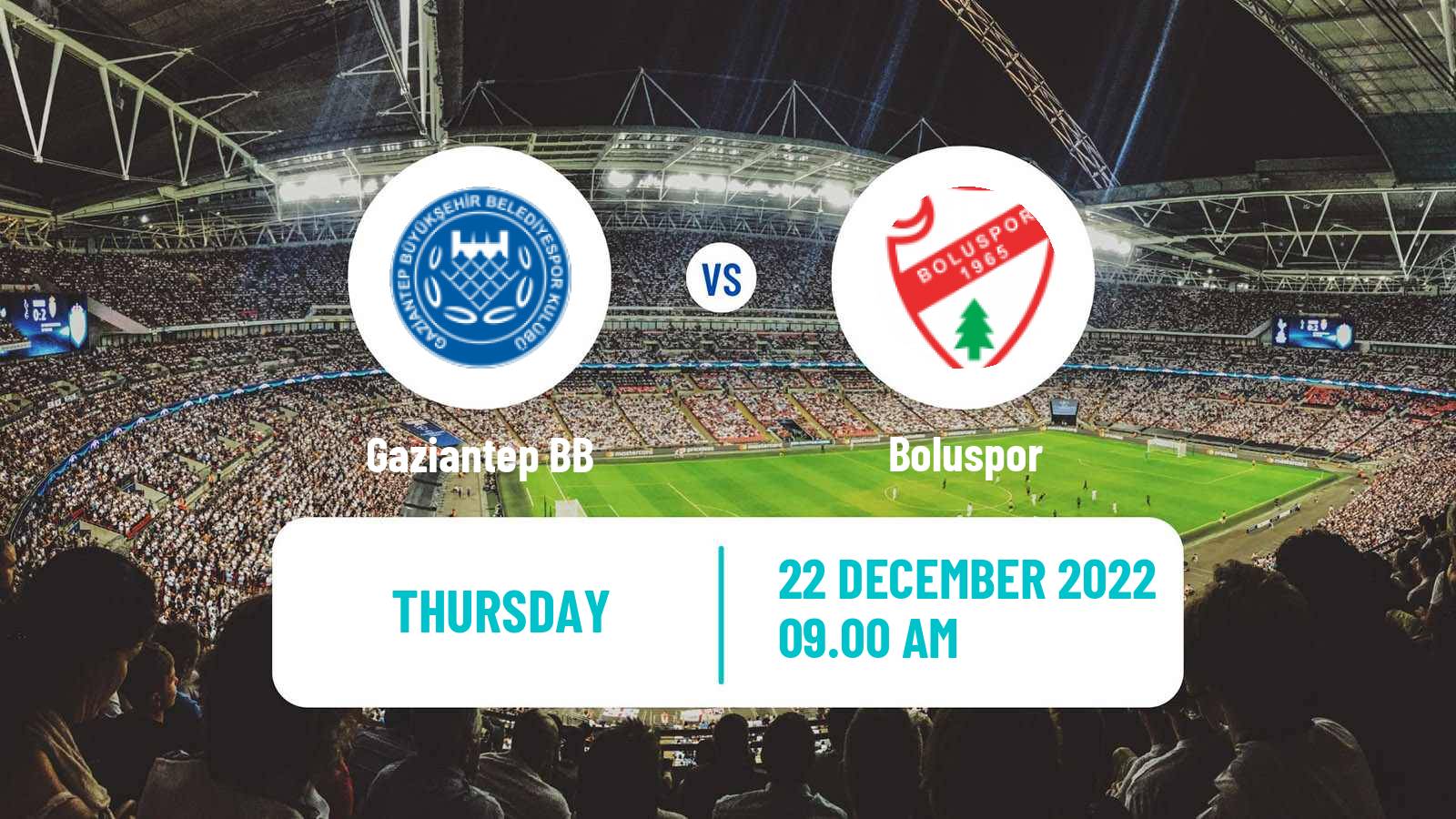 Soccer Turkish Cup Gaziantep - Boluspor