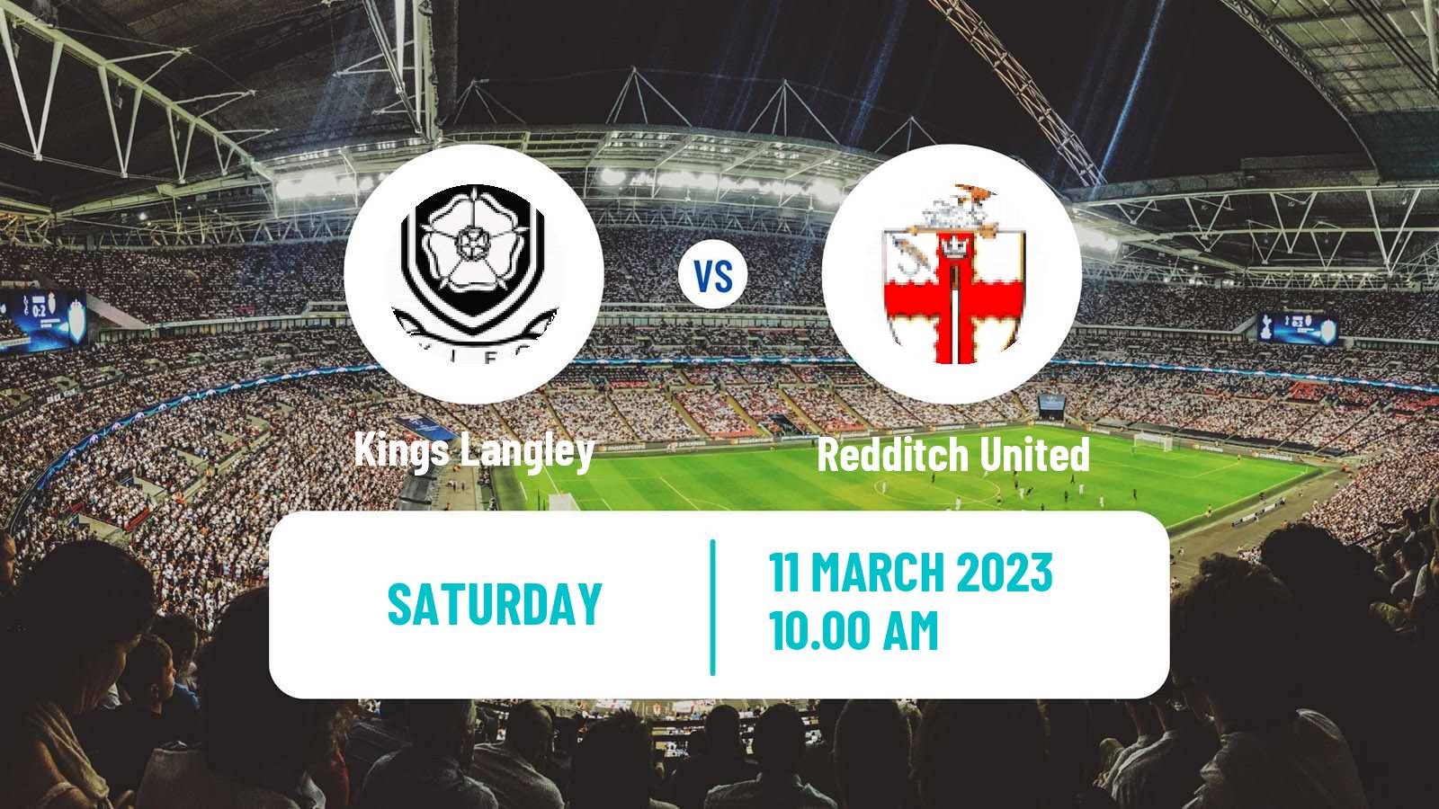 Soccer English Southern League Central Division Kings Langley - Redditch United