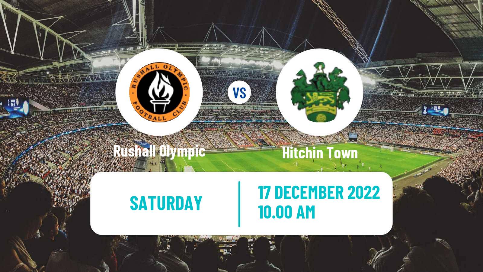 Soccer English Southern League Central Division Rushall Olympic - Hitchin Town