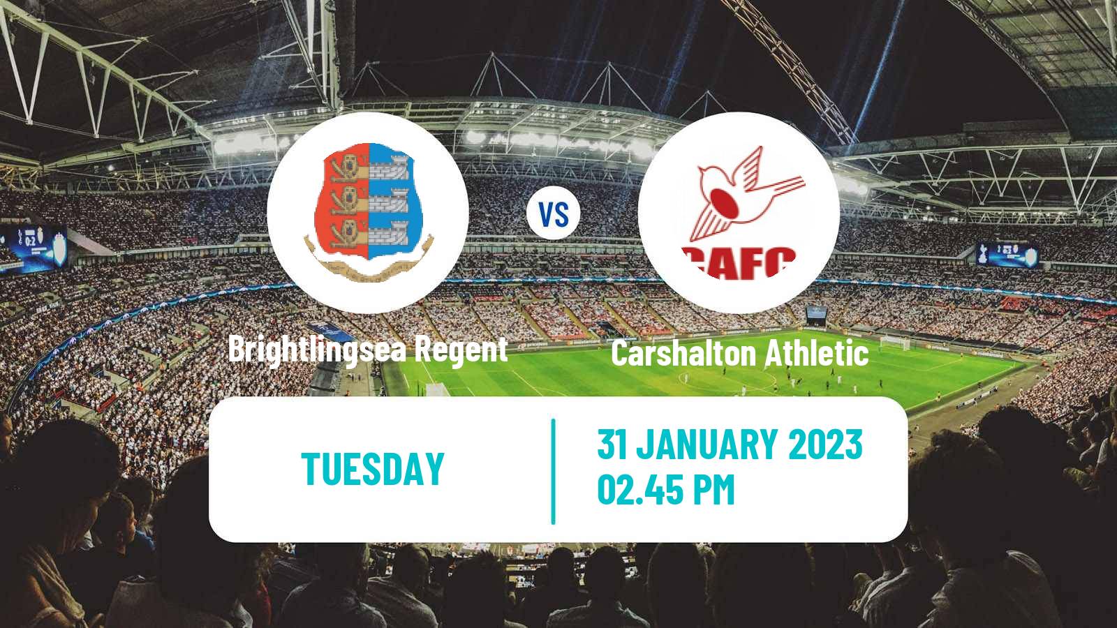 Football English Isthmian League Premier Division Brightlingsea Regent - Carshalton Athletic