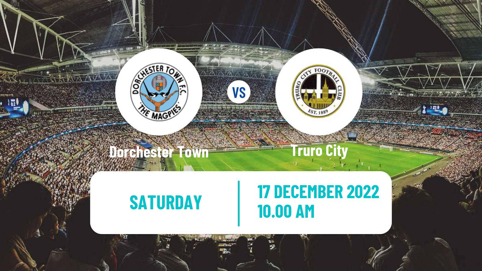 Soccer English Southern League South Division Dorchester Town - Truro City