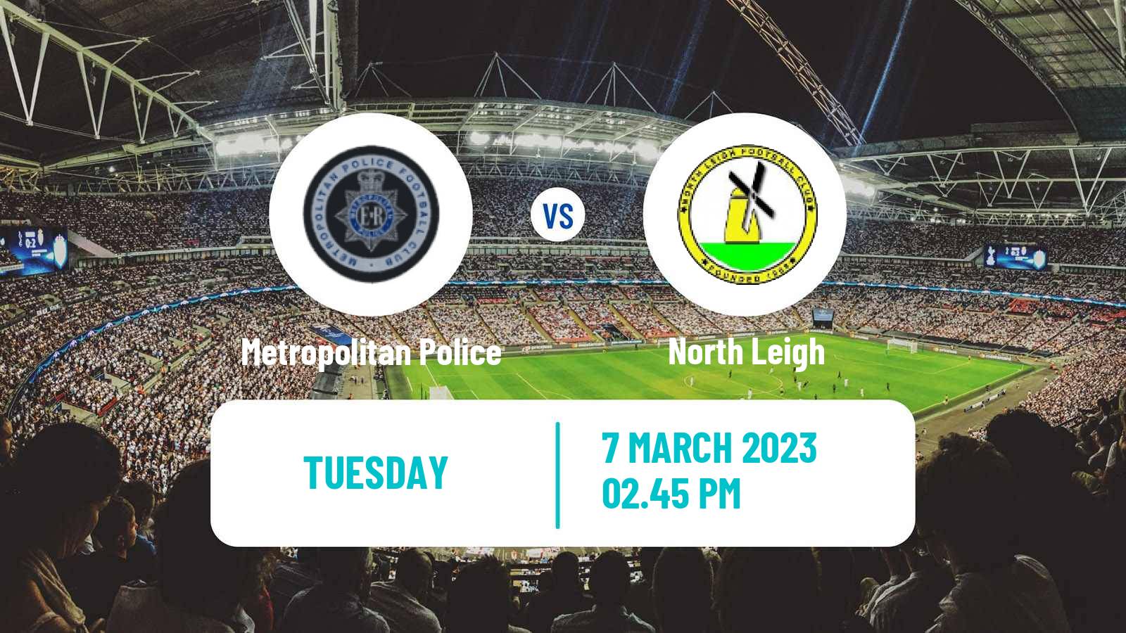 Soccer English Southern League South Division Metropolitan Police - North Leigh