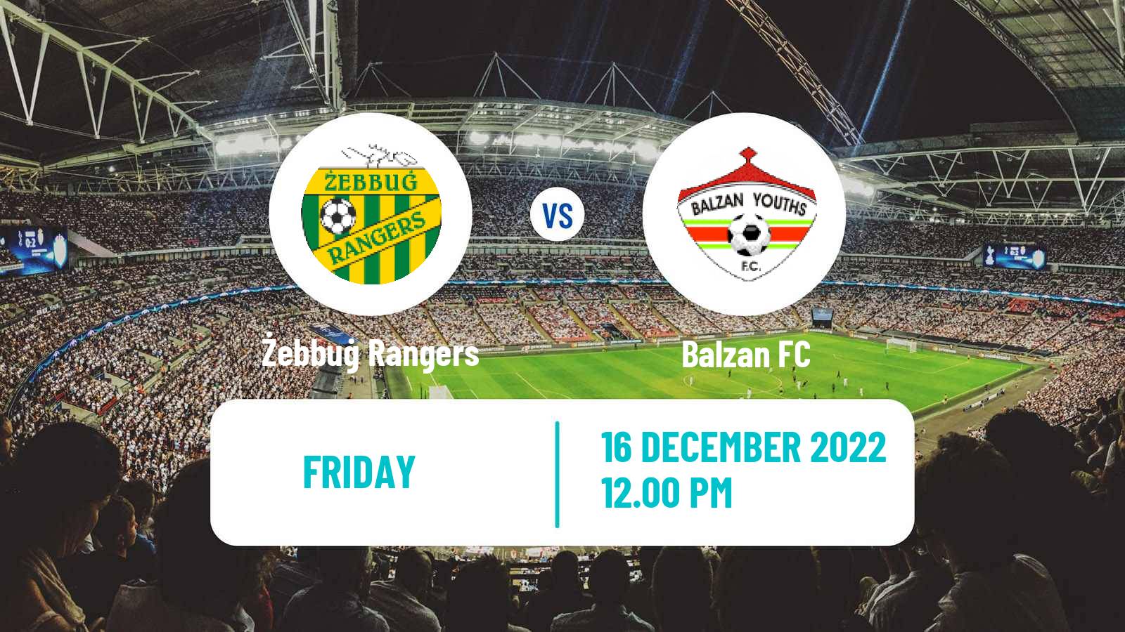 Soccer Maltese Premier League Żebbuġ Rangers - Balzan