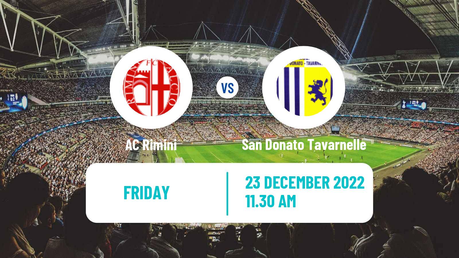 Soccer Italian Serie C Group B Rimini - San Donato Tavarnelle