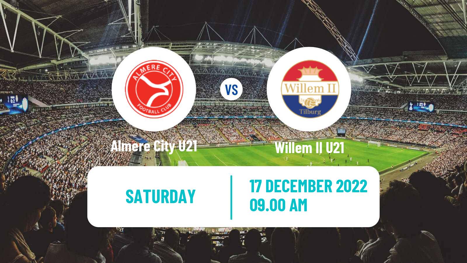 Soccer Dutch Divisie 1 U21 Almere City U21 - Willem II U21