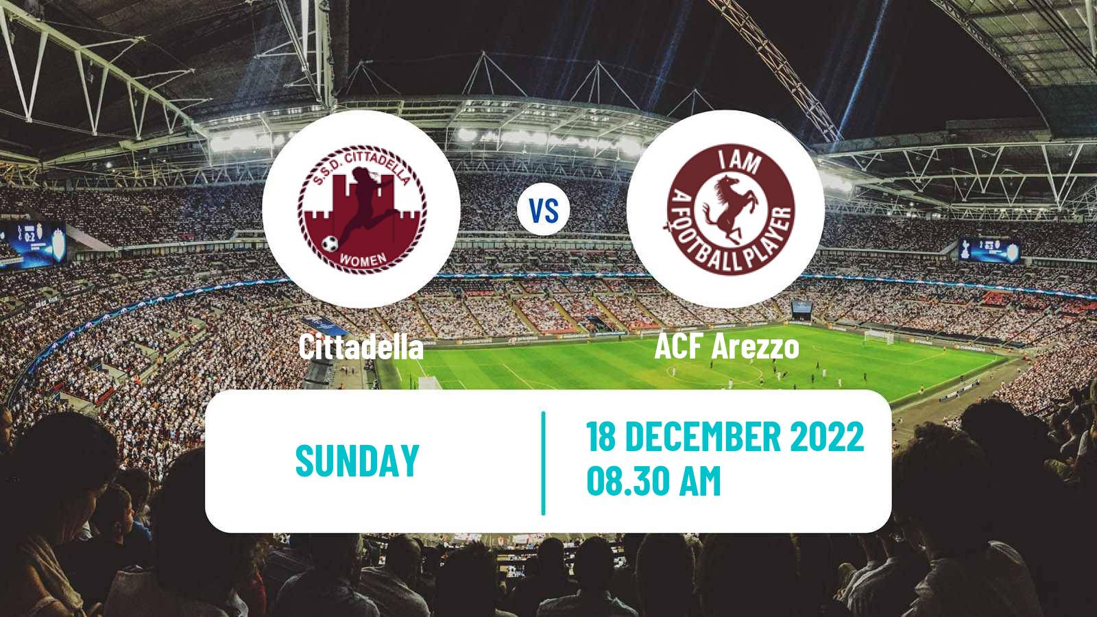 Soccer Italian Serie B Women Cittadella - Arezzo