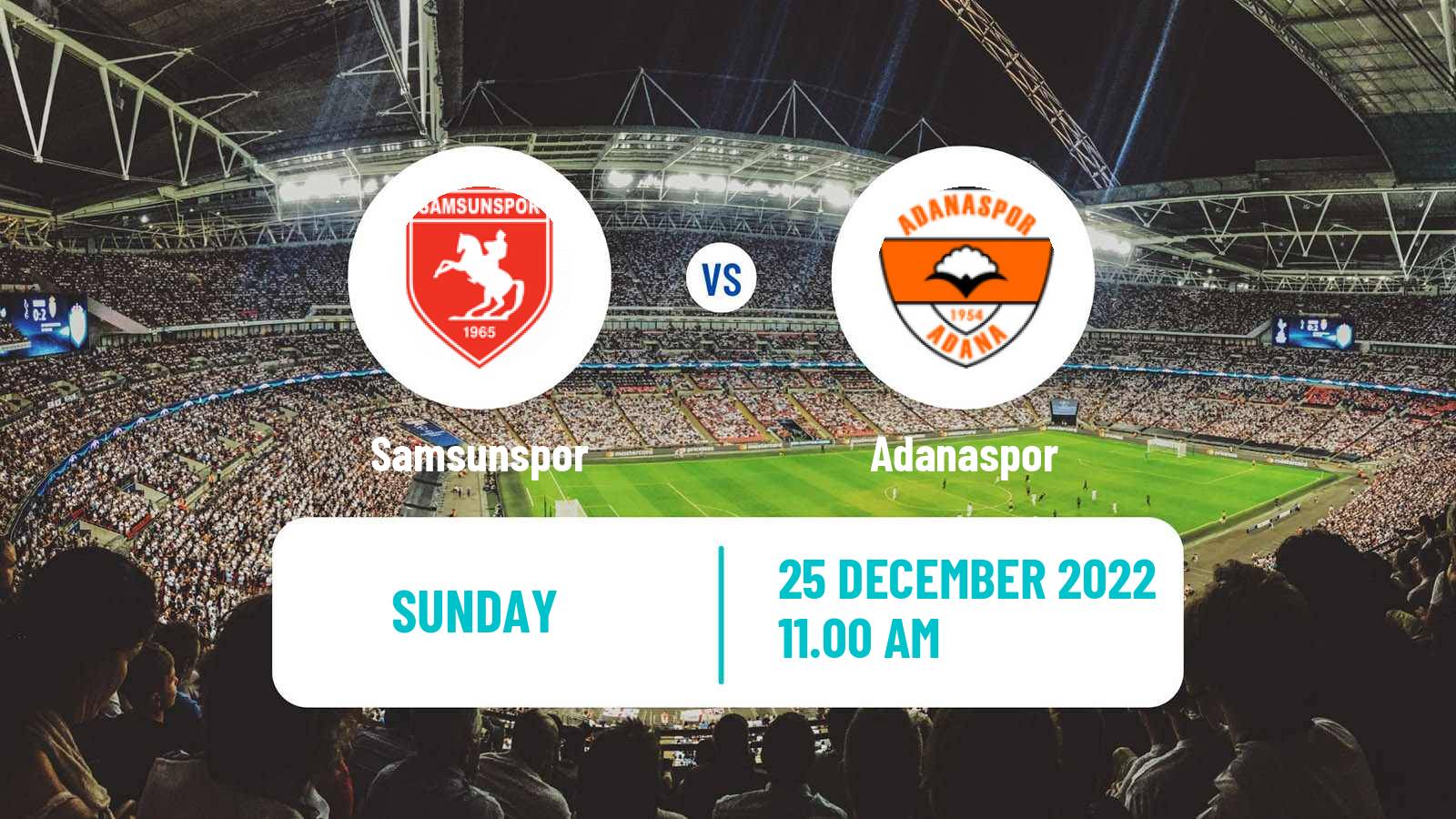 Soccer Turkish First League Samsunspor - Adanaspor