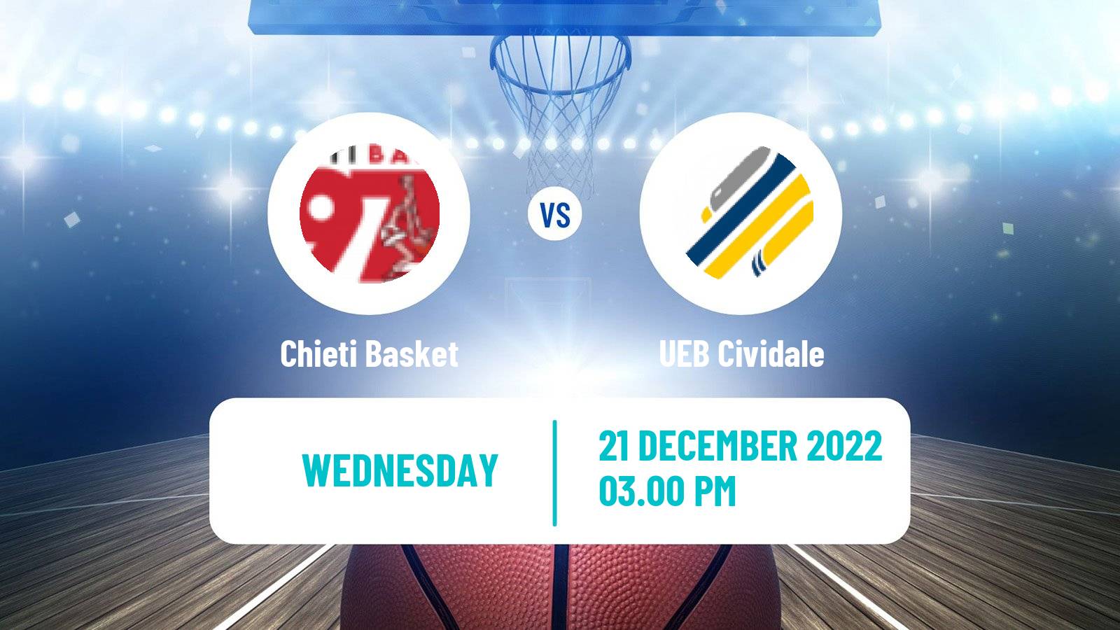 Basketball Italian Serie A2 Basketball Chieti Basket - Cividale