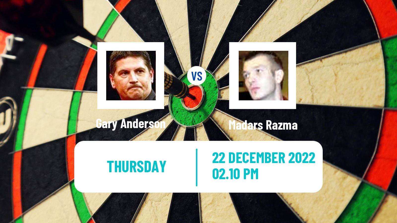 Darts Darts Gary Anderson - Madars Razma