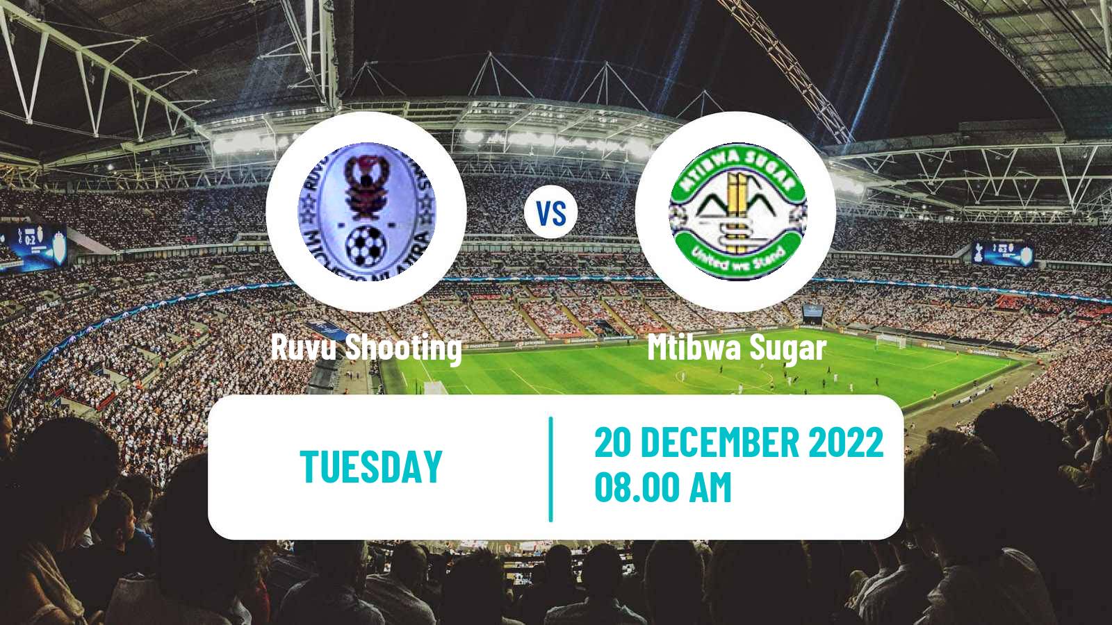 Soccer Tanzanian Premier League Ruvu Shooting - Mtibwa Sugar