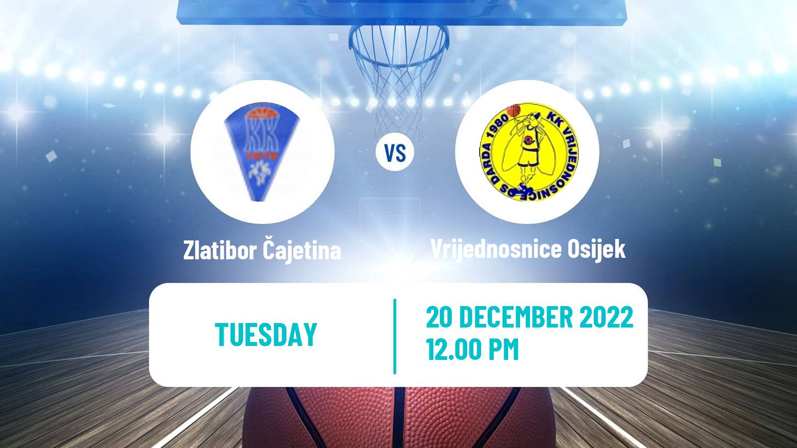 Basketball Adriatic League 2 Zlatibor Čajetina - Vrijednosnice Osijek