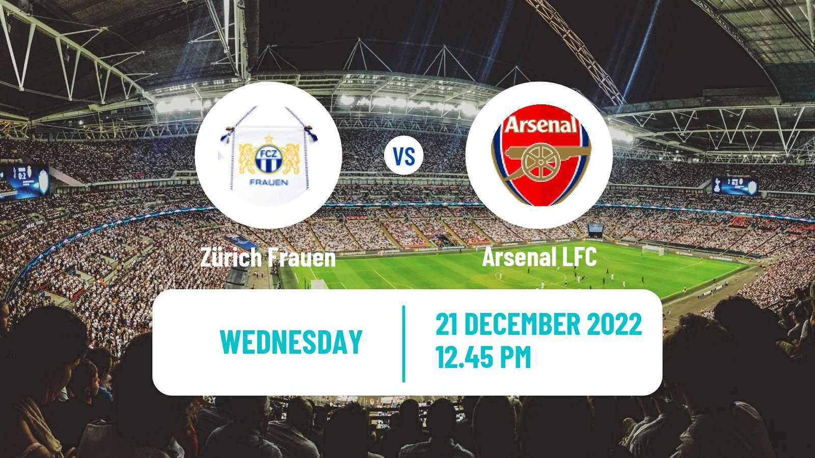 Soccer UEFA Champions League Women Zürich Frauen - Arsenal LFC
